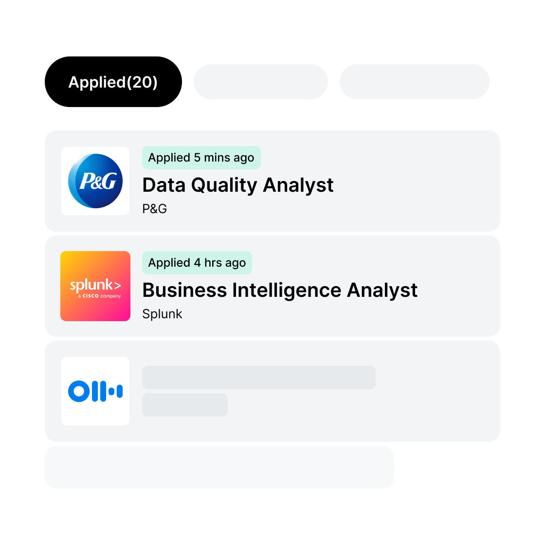 automatic job tracking